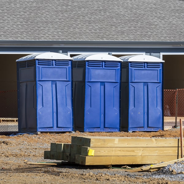 are there any restrictions on what items can be disposed of in the portable toilets in La Farge